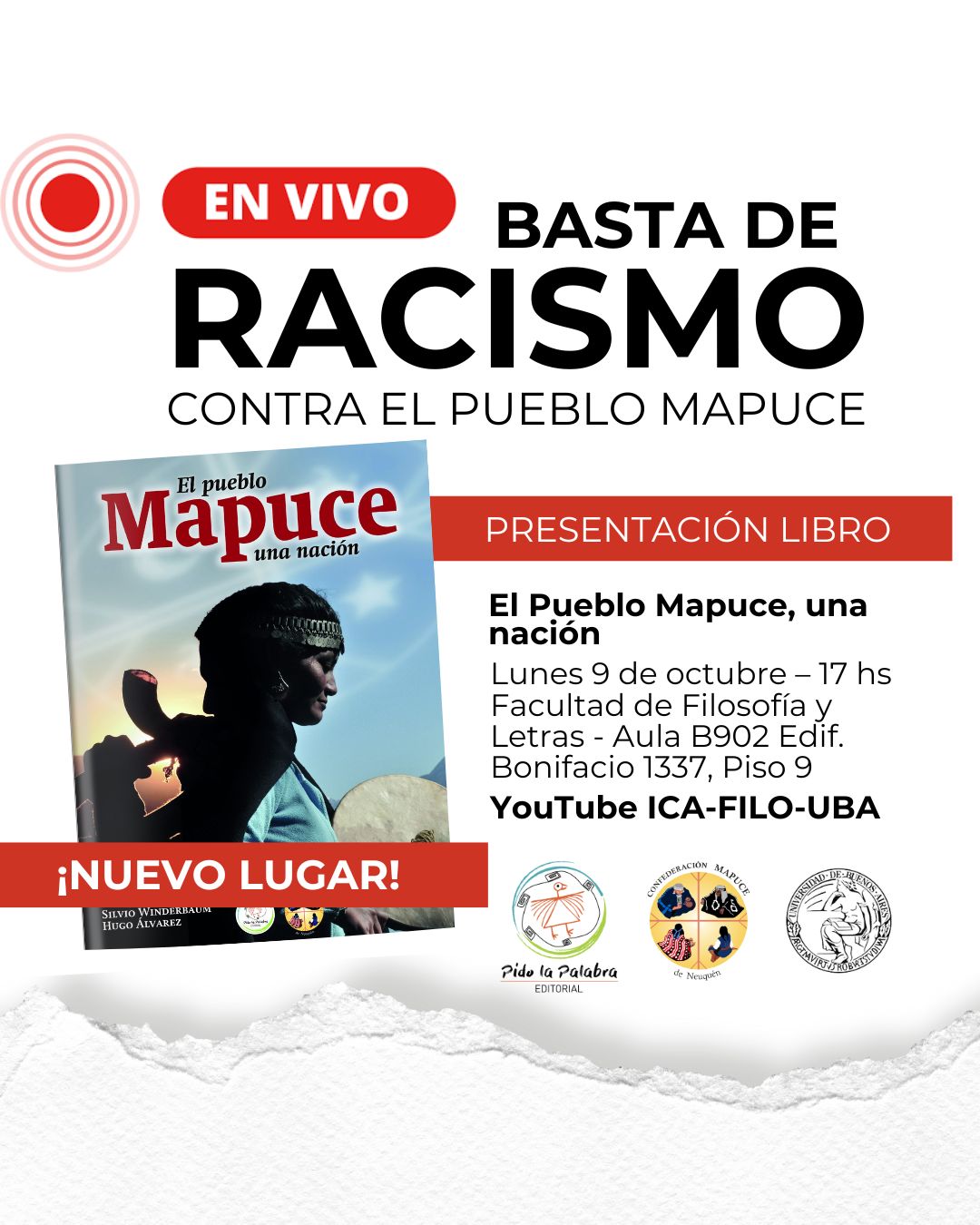 Recordatorio Presentaci N Del Libro El Pueblo Mapuce Una Naci N